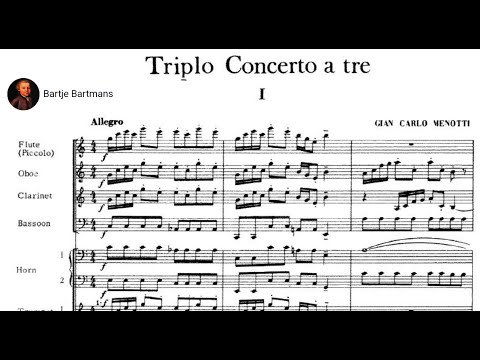 Gian Carlo Menotti - Triplo Concerto a tre (1969)