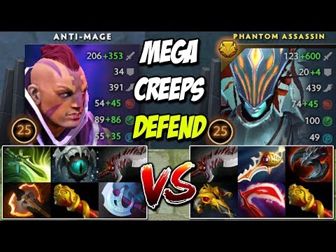 Gorgc Divine Rapier PA Mega Creeps Defending Vs 6Slots Anti Mage | EPIC MEGA COMEBACK 35KILLS DOTA 2
