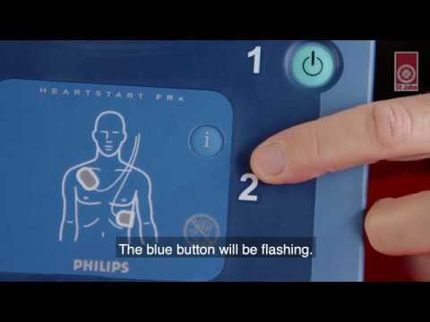 FRx Defibrillator Green Light is Off and Blue Light is Flashing