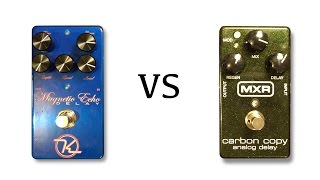 Video thumbnail for Keeley Magnetic Echo vs MXR Carbon Copy by shnobel