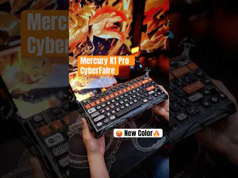 Клавіатура бездротова GravaStar Mercury K1 Pro CyberFlare (GS_K1_PRO_BO_BLK)