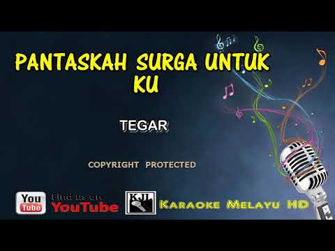 Tegar - Pantaskah Syurga Untuk Ku | Karaoke Minus One | Lirik Video HD