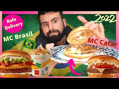 Provando o MC Brasil e o MC Catar - DECEPÇÃO! Sanduíches da Copa 2022 do McDonald´s