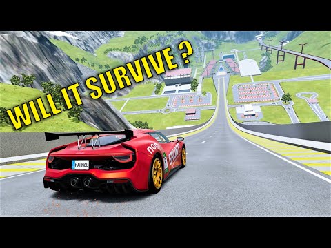 Which Car Will Survive Jump Arena?? | BeamNG Drive Crashes