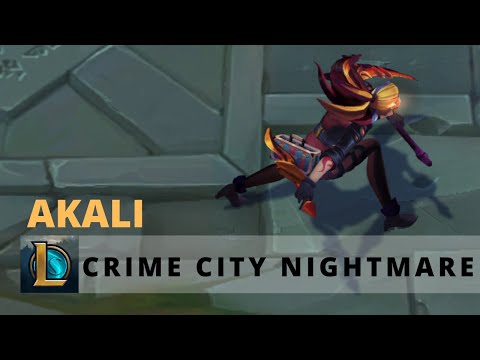 Crime city nightmare Akali Ruby Chroma - League of Legends