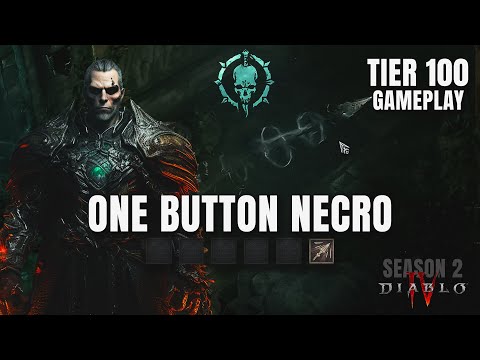 Right Click ONLY Bone Spear Necro destroys Tier 100 NMDs - Diablo 4 Season 2