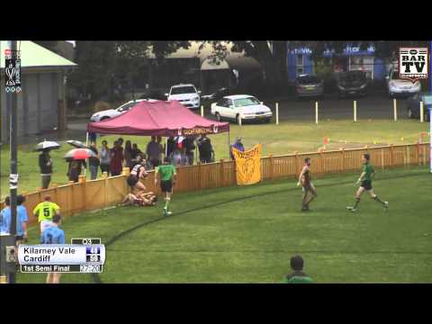 2014 BDAFL Semi Final 2 Highlights - Killarney Vale Bombers vs Cardiff Hawks