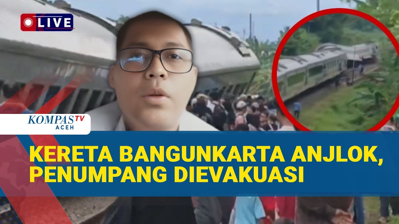 PT KAI Beberkan Proses Evakuasi Kereta Bangunkarta yang Anjlok di Brebes
