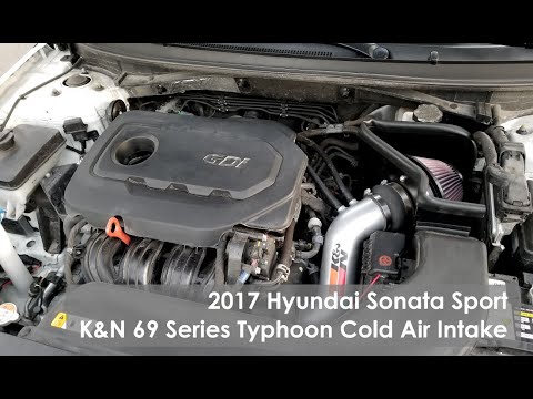 2017 LF Hyundai Sonata Sport 2.4L K&N 69 Series Typhoon Cold Air Intake