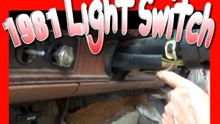 Removing and Installing Light Switch on a 1981 F150 Ford Truck