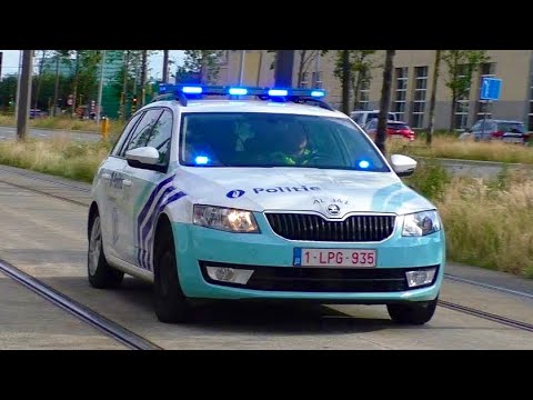 5X (Onopvallende) Politie met Spoed onderweg in Antwerpen naar interventies