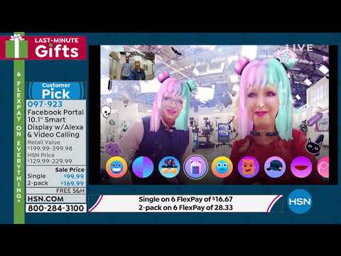 Facebook Portal 10.1" Smart Display with Alexa and Video...