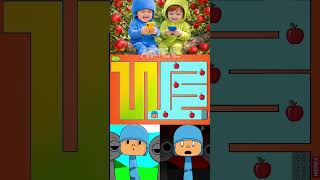 Incredibox Sprunki OC – Pocoyo VS Nina | Maze Challenge Apple