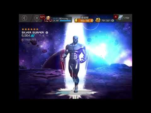 How Much Gold Does It Take To Rank up a 6 Star Silver Surfer | Marvel Contest of Champions