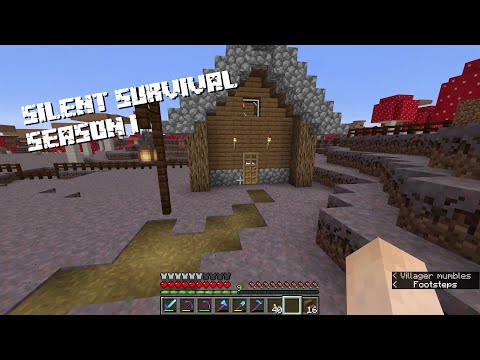 the first house is done | silent survival S1 E140 | 4K |《Minecraft》