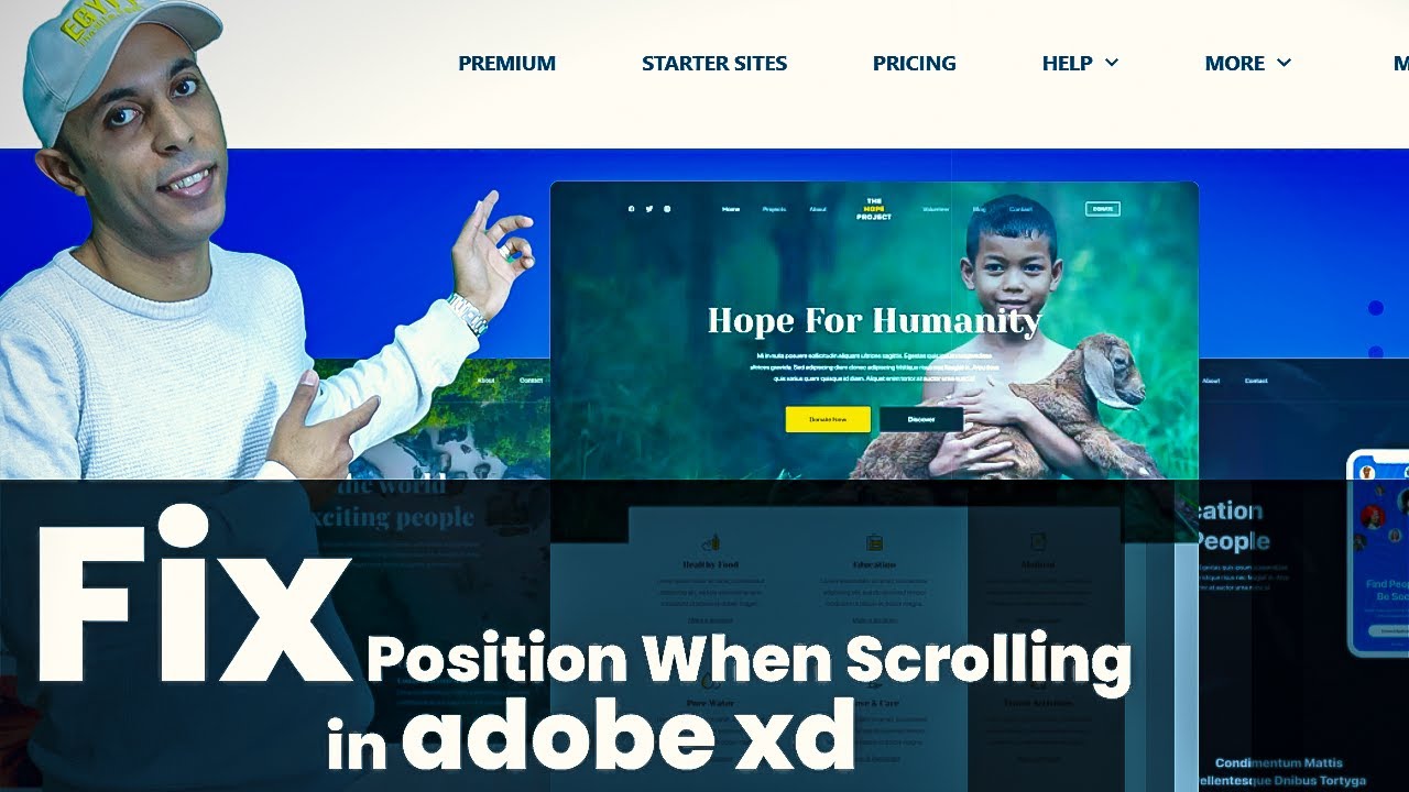 Fix Position When Scrolling checkbox in adobe xd