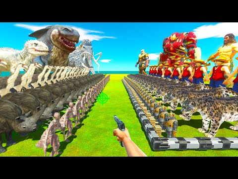 King Shark VS Aquaman | Infernals VS Animal -  Animal Revolt Battle Simulator