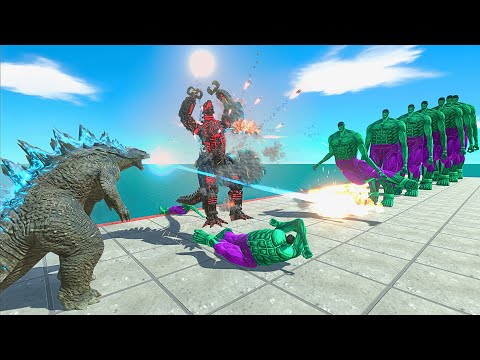 KAIJU Monsters EPIC Tag Team VS 10 Levels of HULK COLOSSAL TITAN Evolution Size Comparison - ARBS