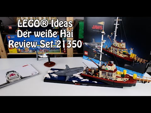 Review LEGO Jaws / The White Shark (Ideas Set 21350)