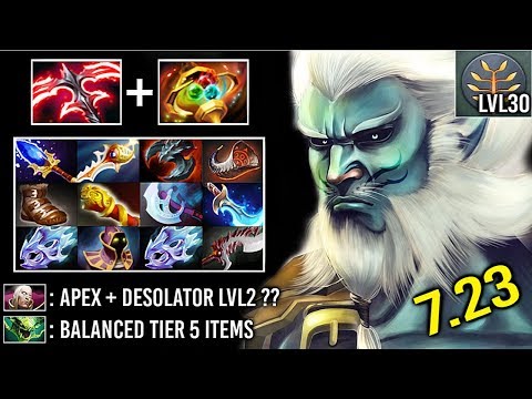 DESOLATOR LVL 2 + APEX 7.23 Scepter PL 30 Level Delete Enemy in 1 Sec Most Cancerous Hero Dota 2