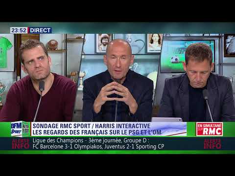 After Foot du mercredi 18/10 – Partie 4/4 - Sondage Harris Interactive sur le PSG et l’OM
