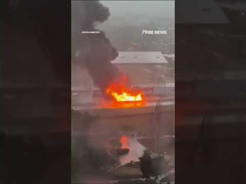 SEE IT: Tanker carrying 8K gallons of gasoline bursts into flames #foxnews #news #shorts #crash