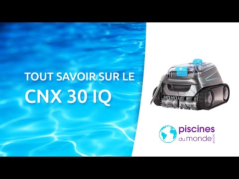 Robot piscine électrique CNX 30 iQ Zodiac pour piscine jusqu'à 12x6 m,  nettoyage fond, parois et ligne d'eau. Contrôle via app. Inclus câble 18m