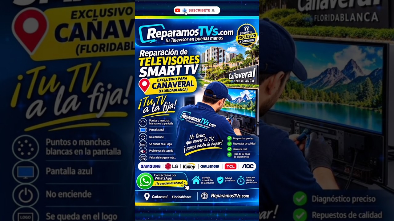 Reparación de televisores a domicilio en Cañaveral