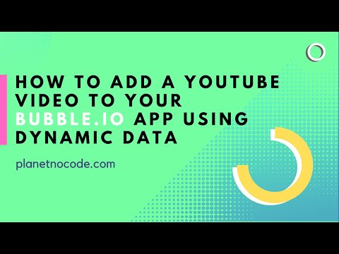 How to add a YouTube video to your Bubble.io app using dynamic data thumbnail