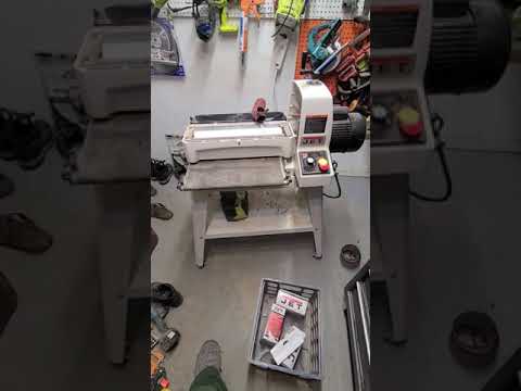 Jet 1632 Drum Sander how to change sand paper and review
