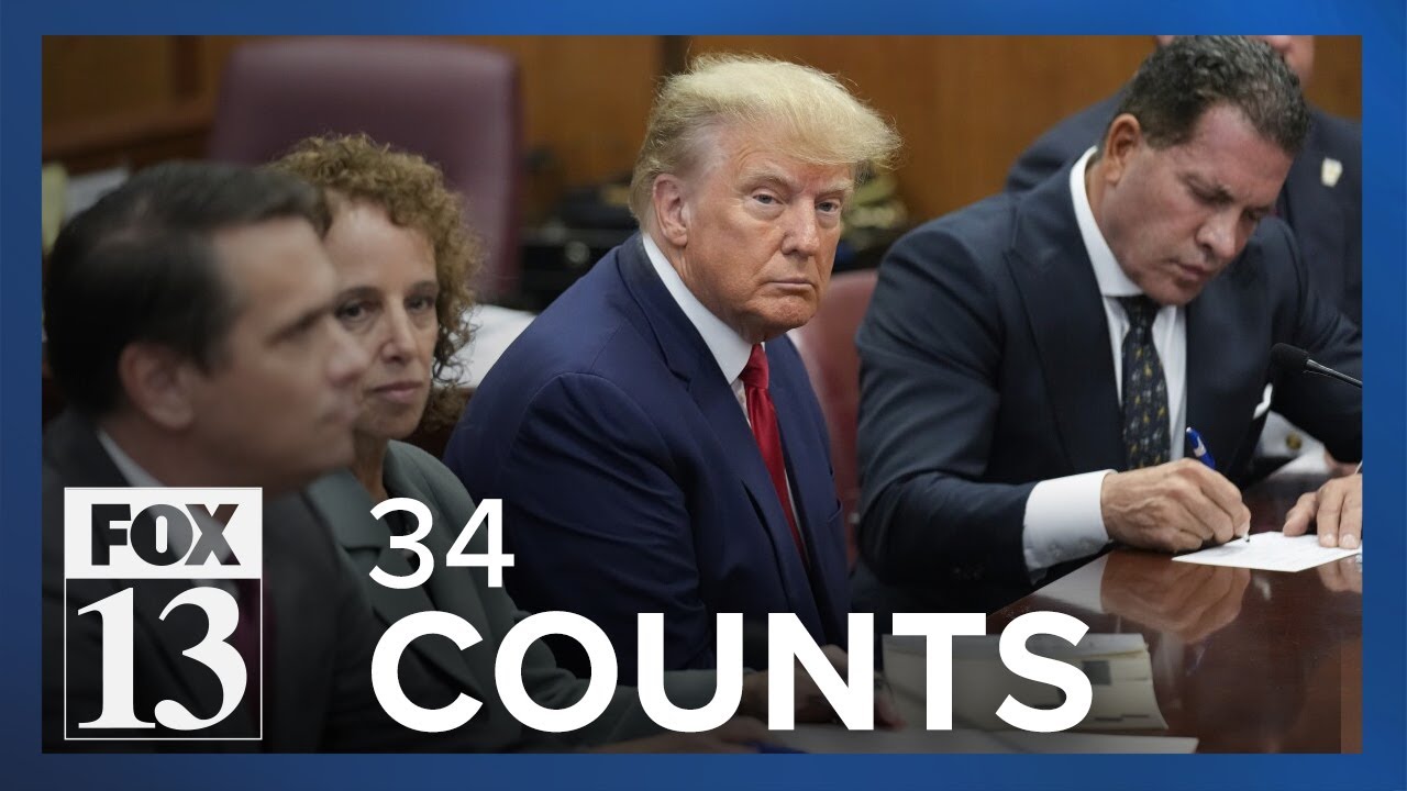 Trump charged with 34 felony counts in hush money scheme