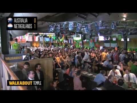 Australia v Netherlands - Crowd Reactions at Walkabout Temple