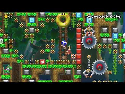 森の湖畔 右→ずっとZR right→Keep ZR or ZL by ƞebυs0kuさん - Super Mario Maker 2 - No Commentary 1by