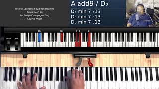 Kisses Don&#39;t Lie (by Evelyn Champagne King) - Piano Tutorial