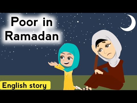 Poor in Ramadan | English story | Animated stories | Ramadan story | Learn English
