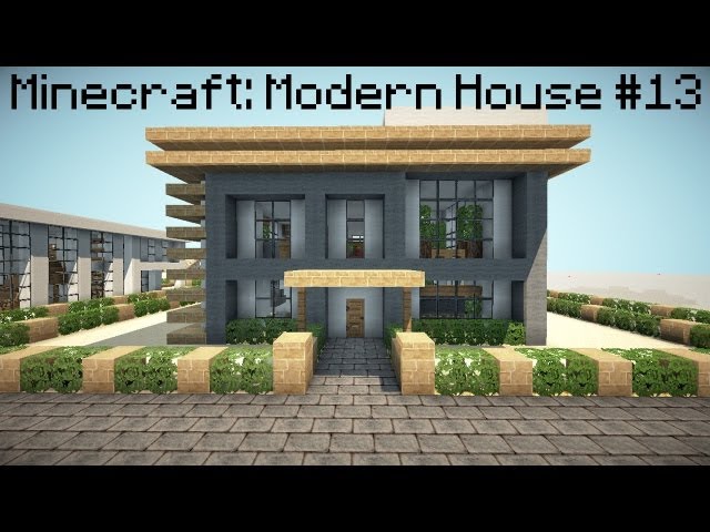 A wool and sandstone modern house Minecraft Map