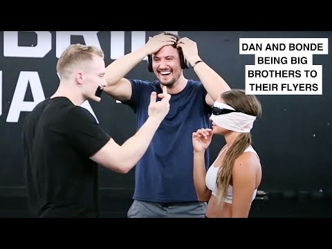 DANIEL BUYESKE AND BONDE JOHNSON BEING BIG BROTHERS TO THEIR FLYERS FOR ALMOST FIVE MINUTES STRAIGHT