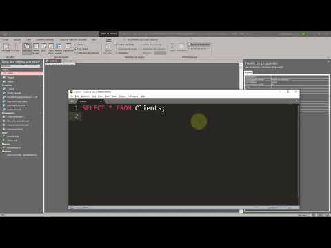 1 Access SQL Présentation de l outil