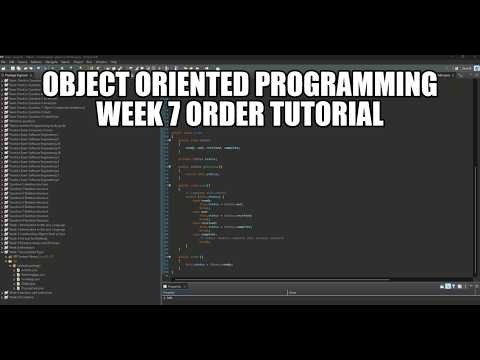Object Oriented Programming Week 7 Order Tutorial