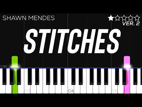 Shawn Mendes - Stitches | EASY Piano Tutorial