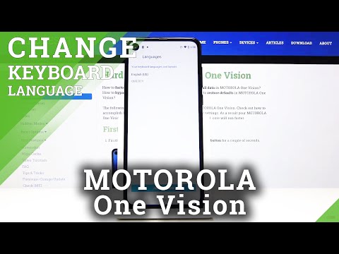 How to Change Keyboard Language in MOTOROLA One Vision – Keyboard Dictionary