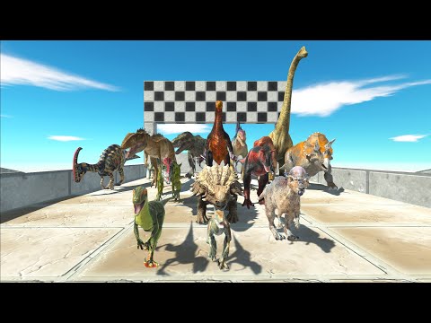 Which Dinosaur Speed Race is The Fastest - Animal Revolt Battle Simulator