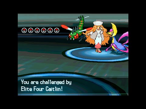 Pokemon Pitch Black 2 - Elite Four Caitlin, Unova League Match 3 (Doubles, Hard Mode)
