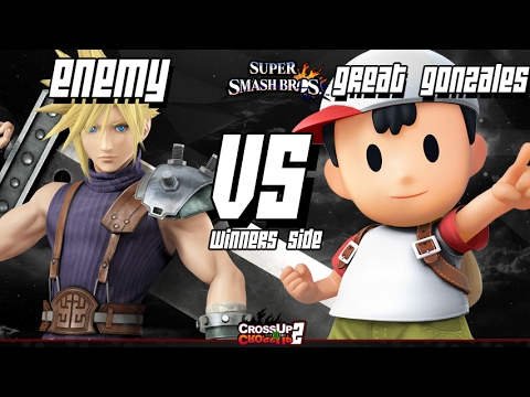 CROSSxUP 2 Smash 4 -  ECG| The Great Gonzales (Ness) Vs. Enemy (Cloud) - Winners Side