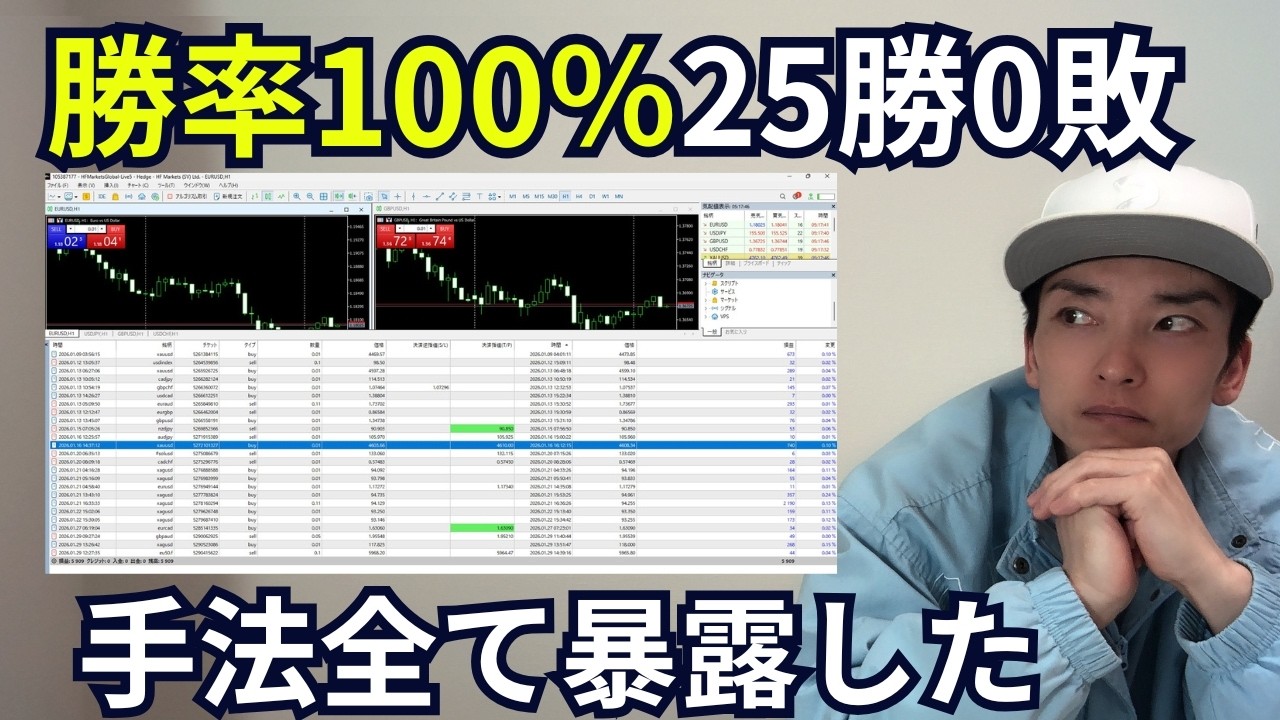 【手法迷子の人はこれで一撃】第三者が勝率100%を出すやり方を暴露しました