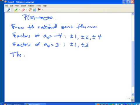 Zeros of Polynomial Functions