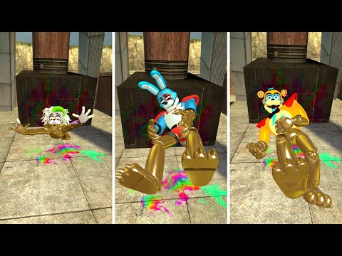 DISMEMBERING GOLD Animatronics from FNAF