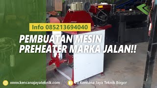 Mesin Pemasak dan Pengaduk Cat Thermoplastik Mesin Marka Jalan