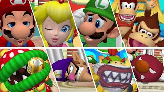 Mario Power Tennis All Character Trophy Celebrations