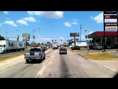 Muskogee, Oklahoma on US Highway 69 North